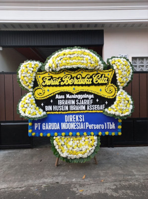 Papan Bunga Duka di Waborobo
