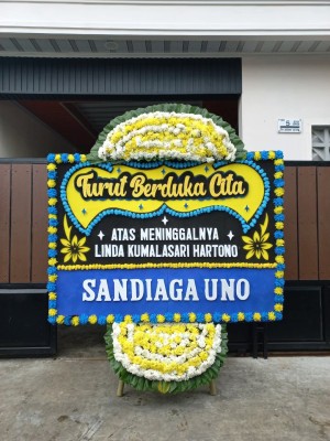Papan Bunga Duka di Waborobo